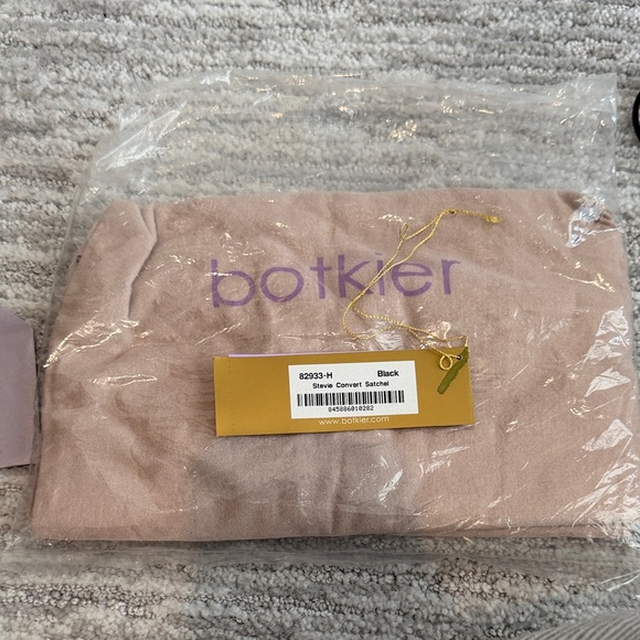 Botkier Black Leather Shoulder Bag with Gold Accents - Picture 9 of 10